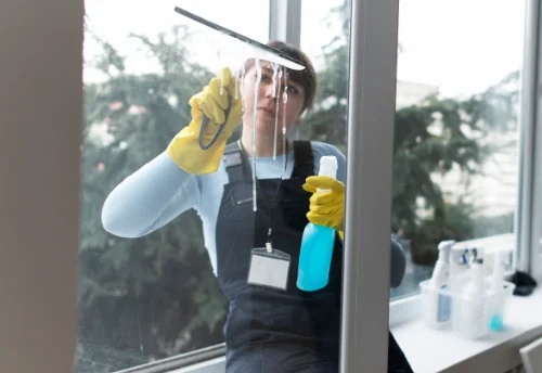 Nettoyage de vitres intérieures et extérieures à la Norville